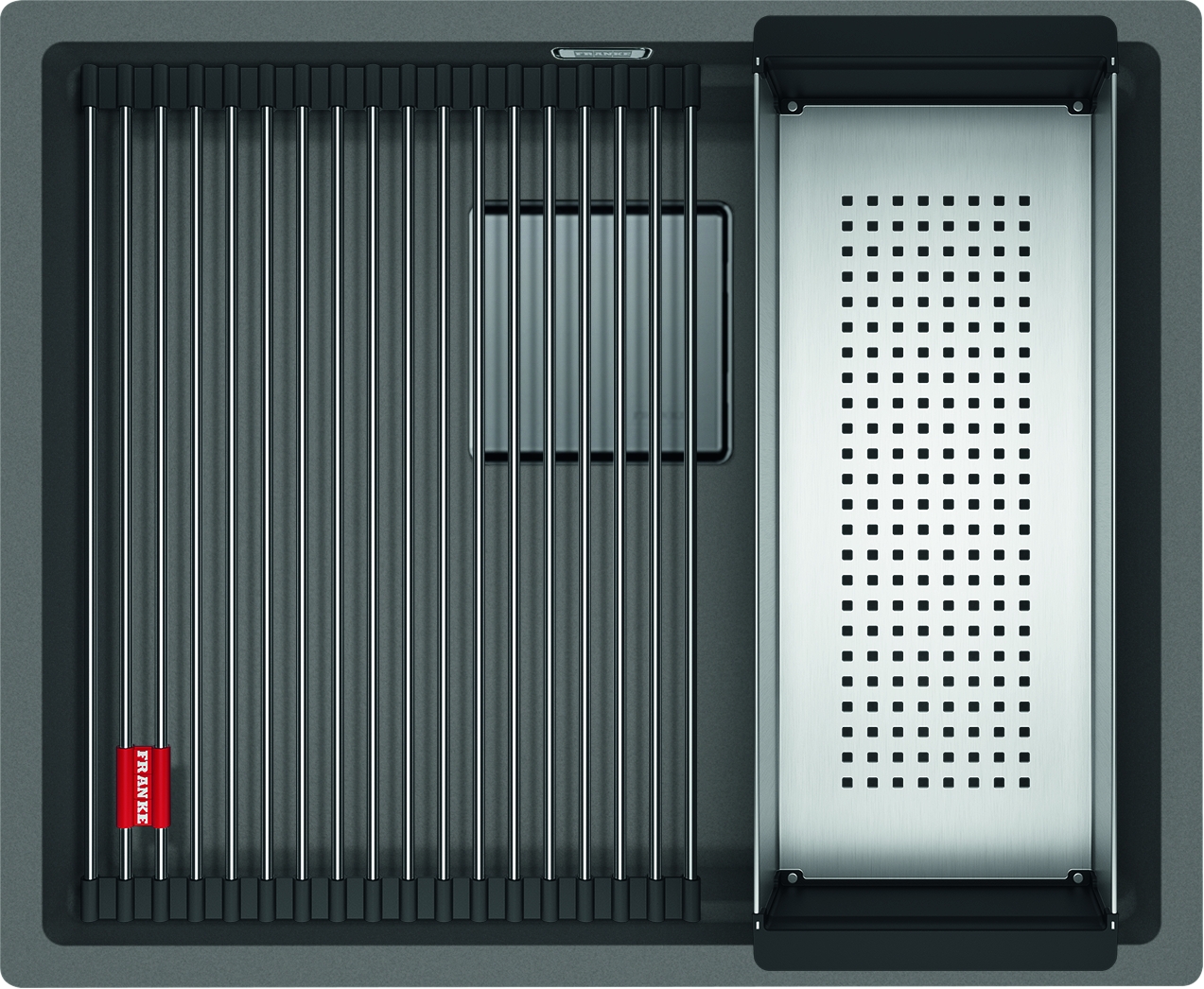 Franke Kanon granitový drez 52x42 cm sivá/grafitová/ónyxová 125.0641.422