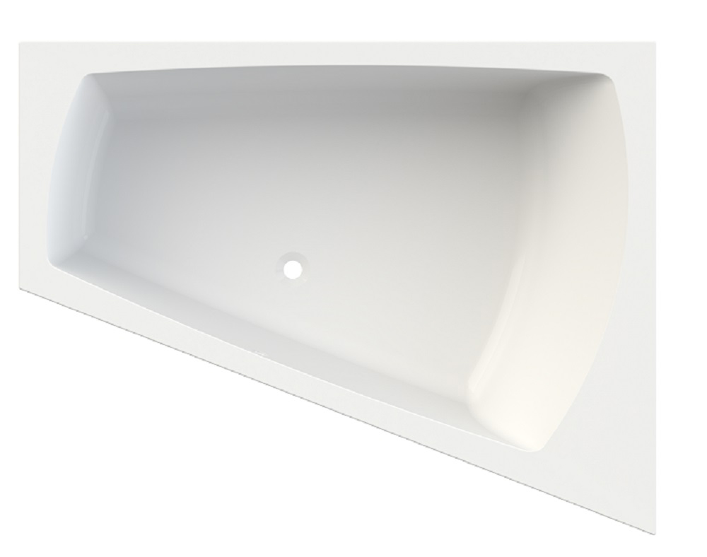 Hoesch Largo rohová vaňa 180x140 cm pravostranné biela 3706.010