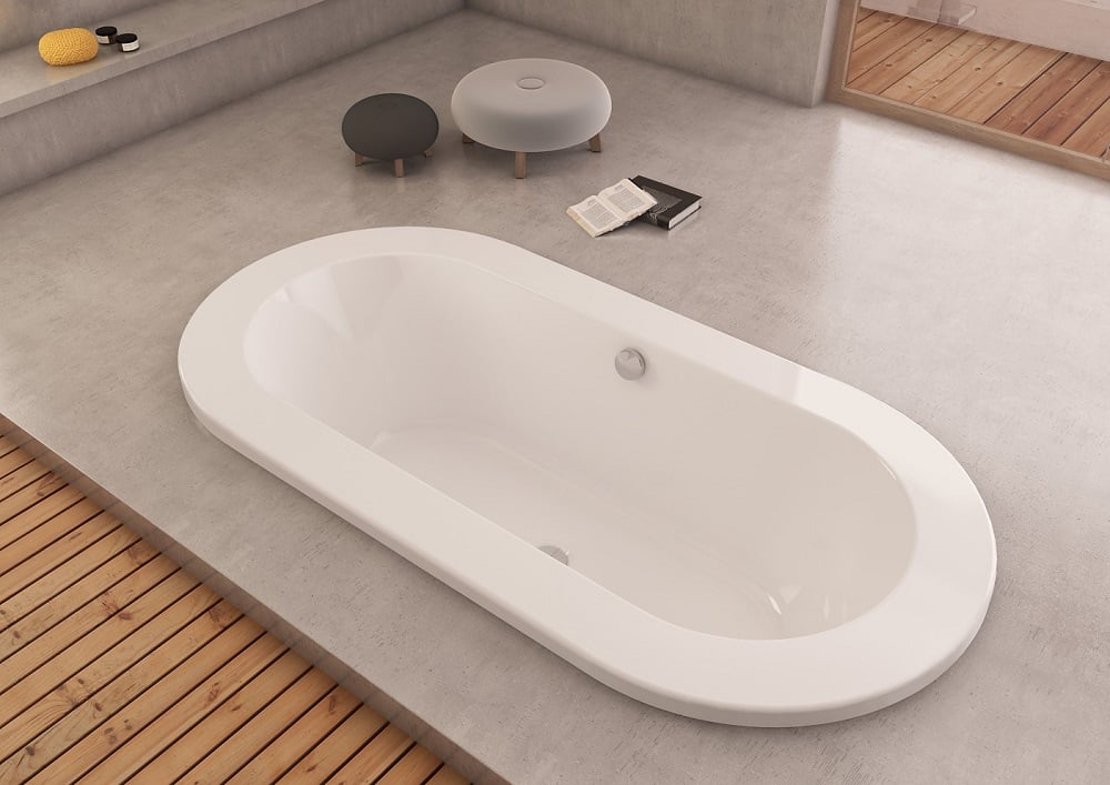 Hoesch Starck oválna vaňa 180x90 cm oválna biela 6020.010010