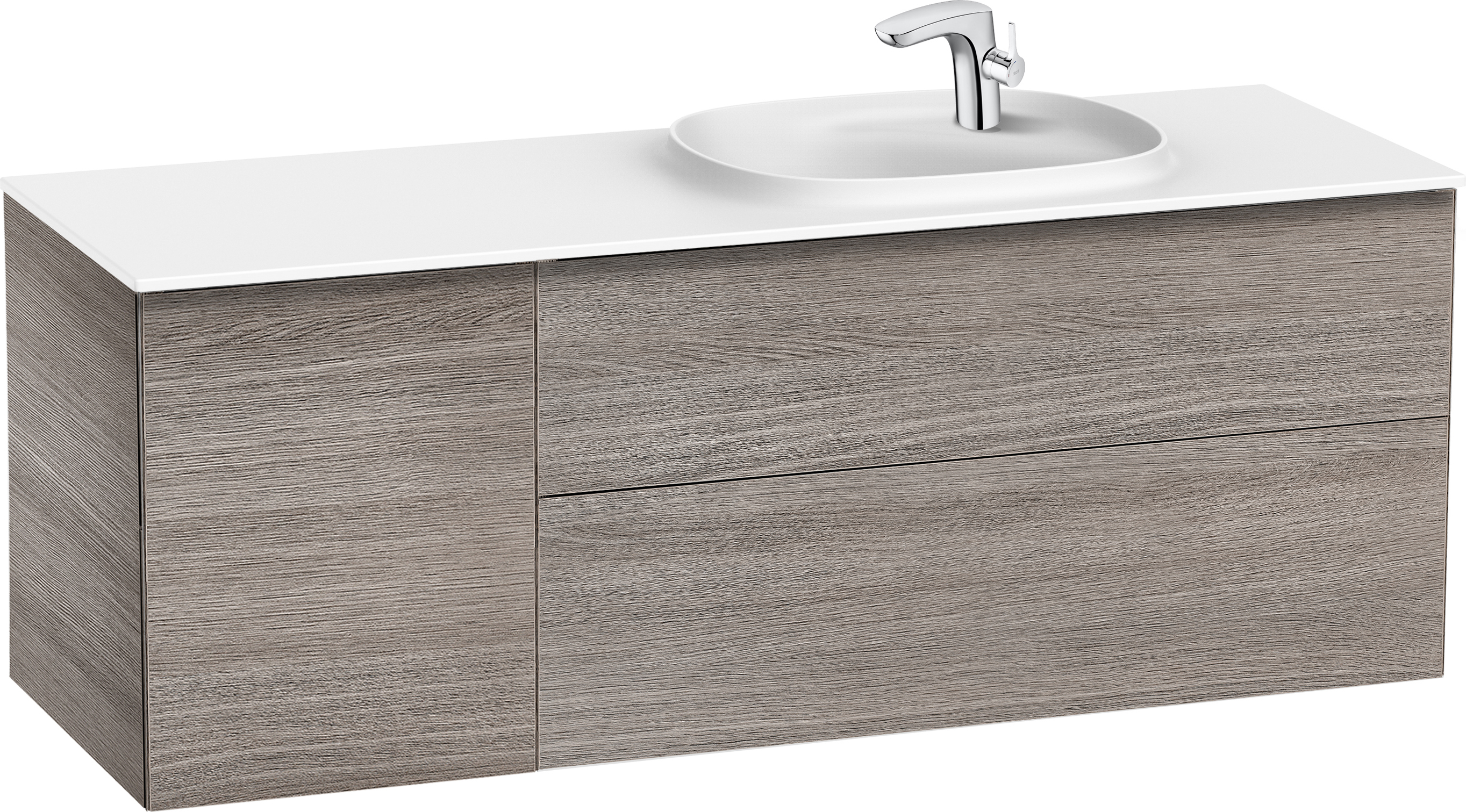 Roca Beyond umývadlo so skrinkou 140 cm dub A851394402