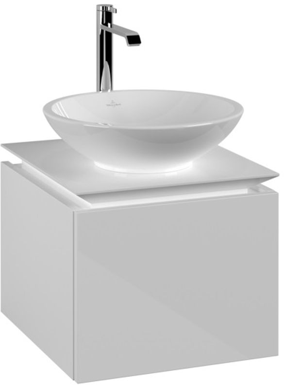 Villeroy & Boch Legato skrinka 45x50x38 cm závesná kúpeľňová skrinka pod umývadlo biela B56500DH