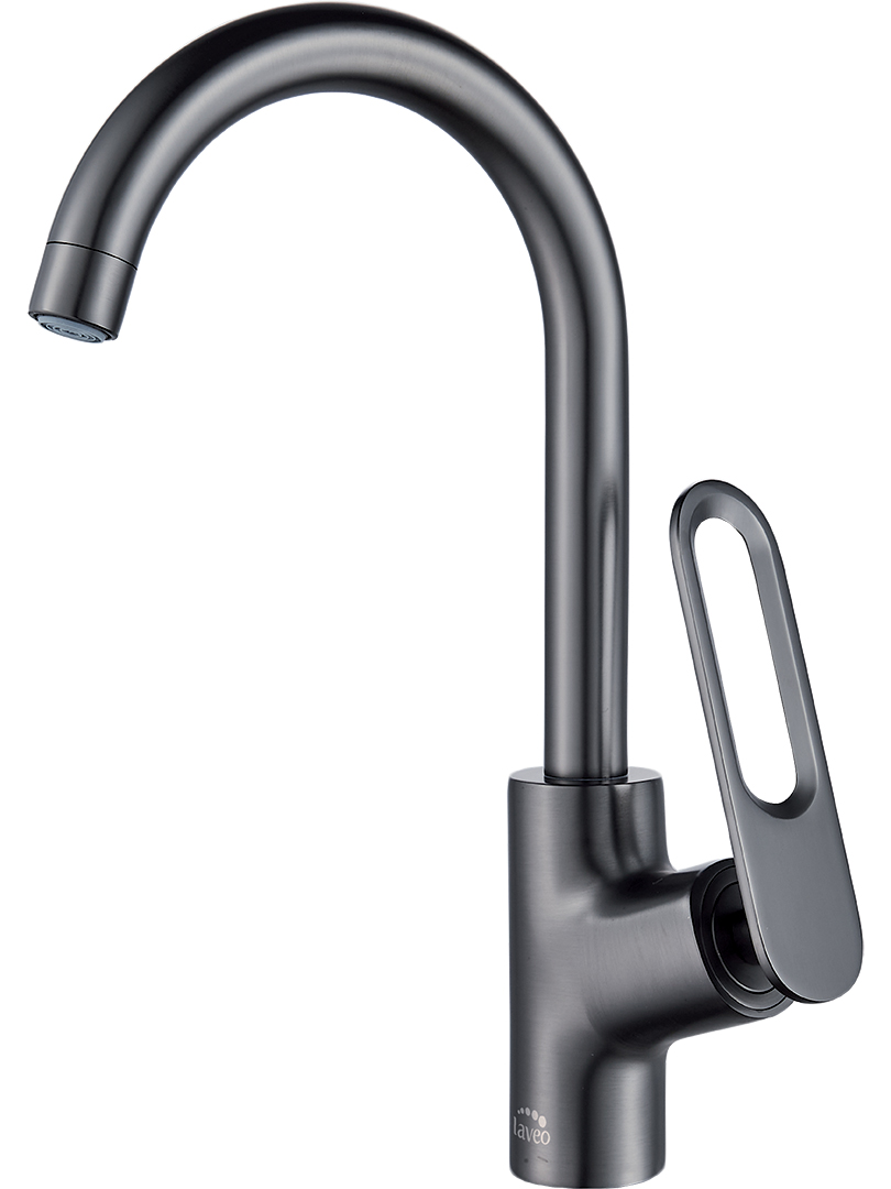 Laveo Tierra kuchynská batéria stojánková grafitová/sivá BAJ968D