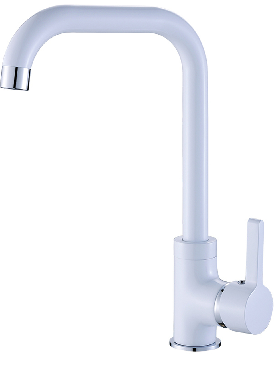 Laveo Lena kuchynská batéria stojánková biela BKU665D