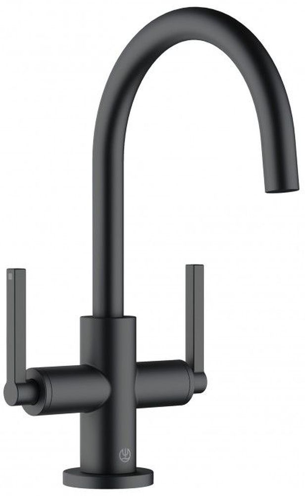 Kludi Nova Fonte Puristic umývadlová batéria stojanková čierna 201183915