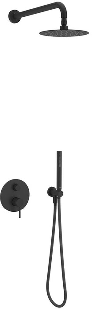 Excellent Pi sprchová súprava podomietková s dažďovou sprchou čierna AREX.SET.1245BL