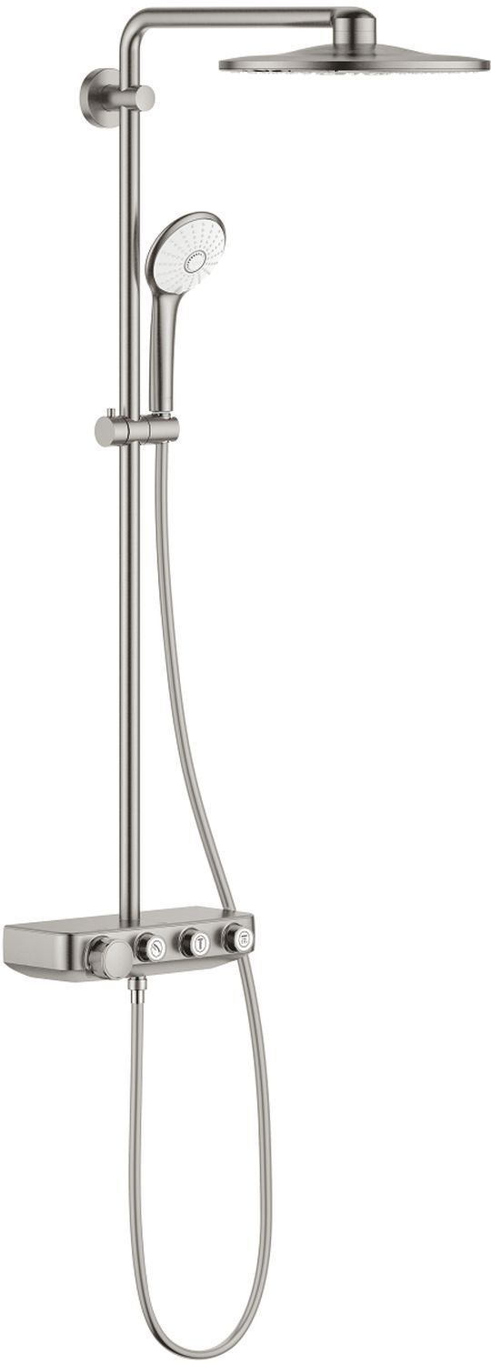 Grohe Euphoria sprchová súprava nástenná s termostatom s dažďovou sprchou SuperSteel 26507DC0
