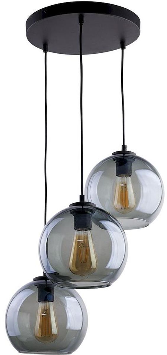 TK Lighting Cubus závesné svietidlo 3x15 W čierna-grafitová 2819