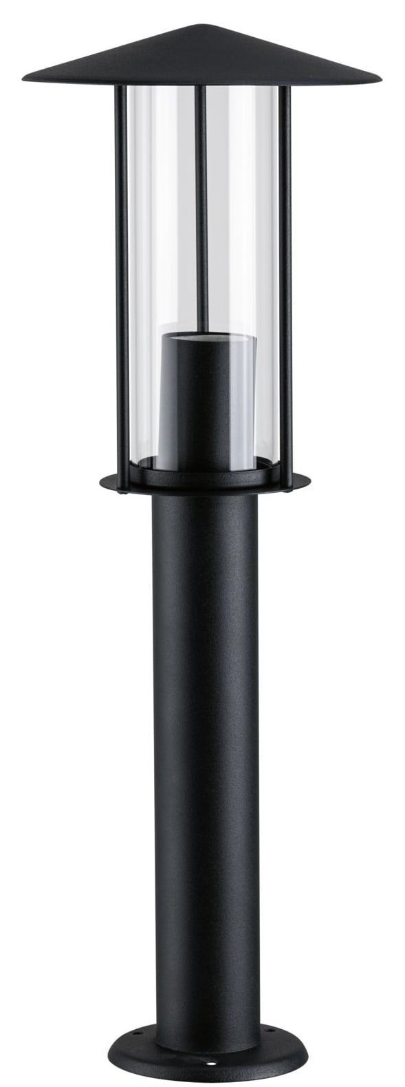 Paulmann Bollard Classic vonkajšia stojaca lampa 1x15 W čierna-priehľadná 94397