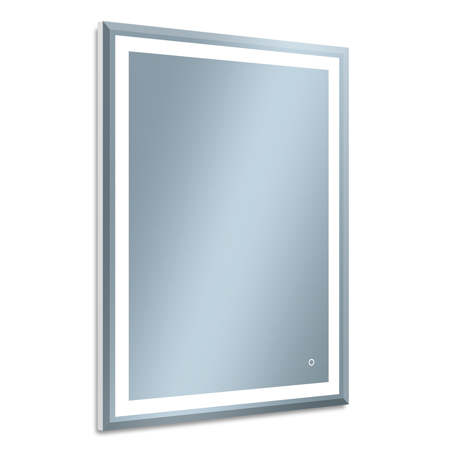 Venti Willa zrkadlo 60x80 cm odĺžnikový s osvetlením strieborná 5907722357977