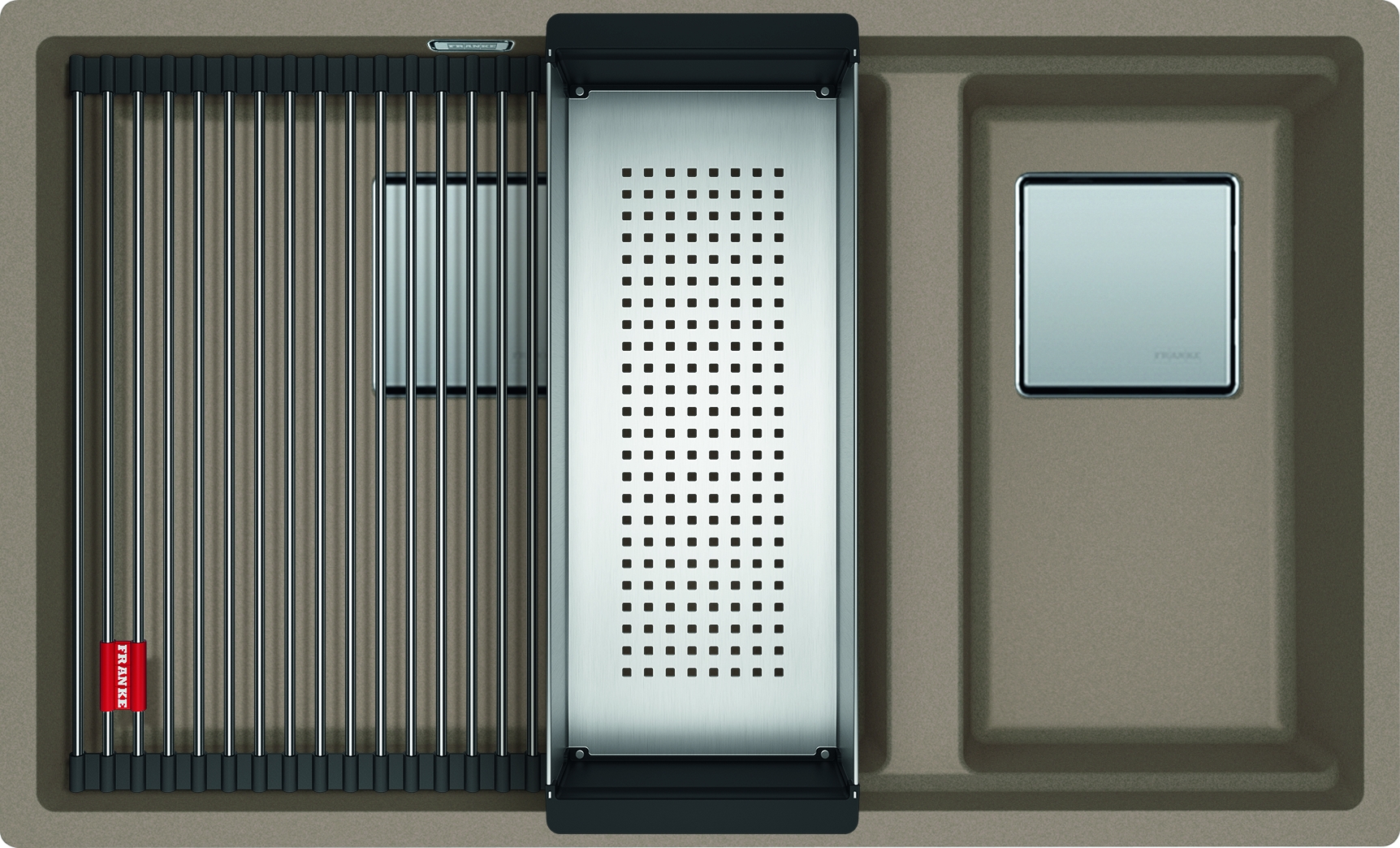 Franke Kanon granitový drez 76x46 cm hnedá 125.0528.637