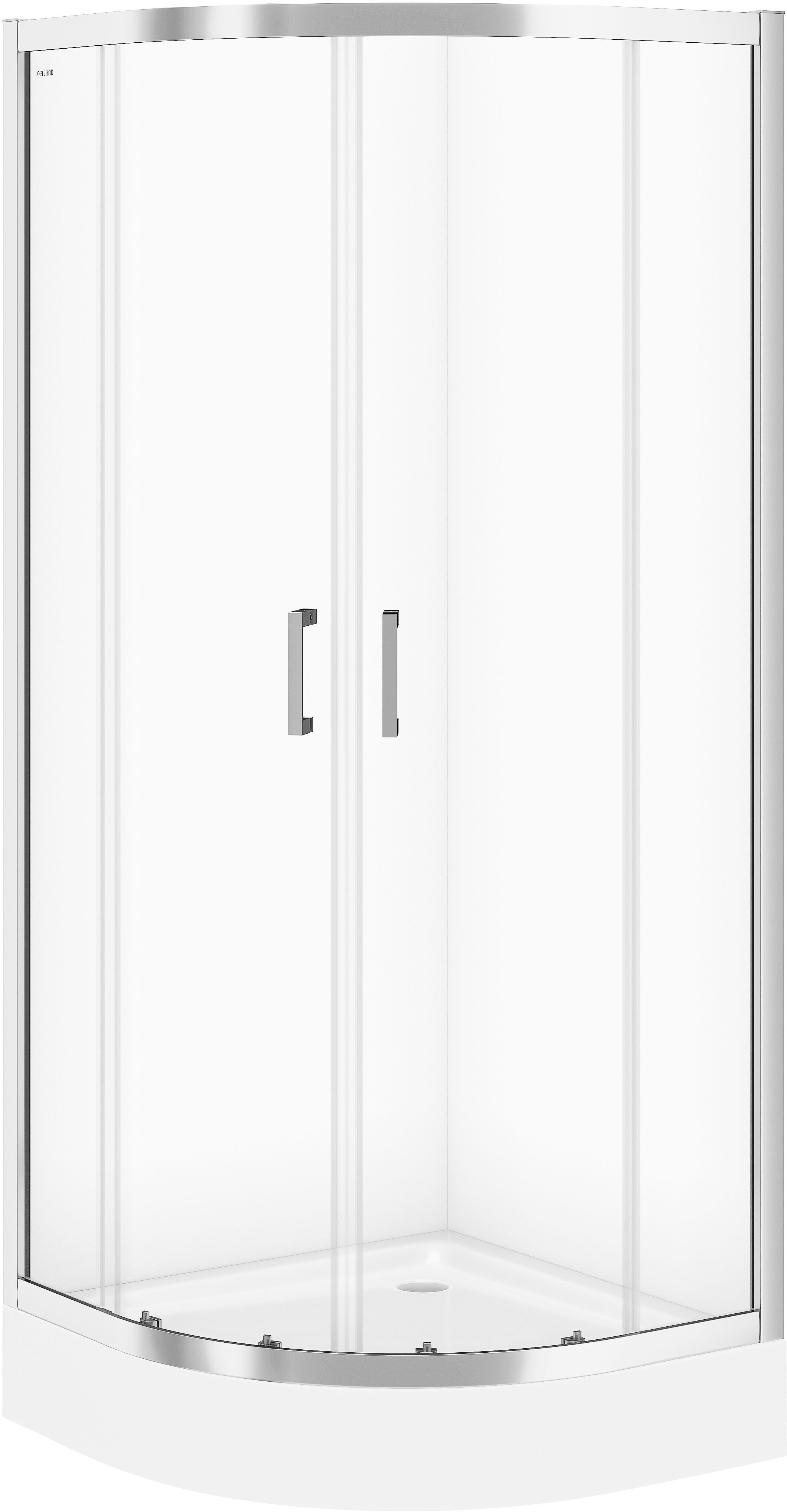 Cersanit Basic sprchovací kút 80x80 cm polkruhová S158003
