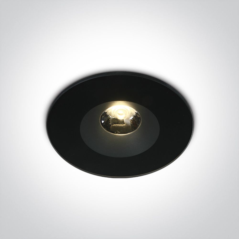 One Light Baida exteriérové stropné svietidlo 1x6 W čierna 10106V/B/W