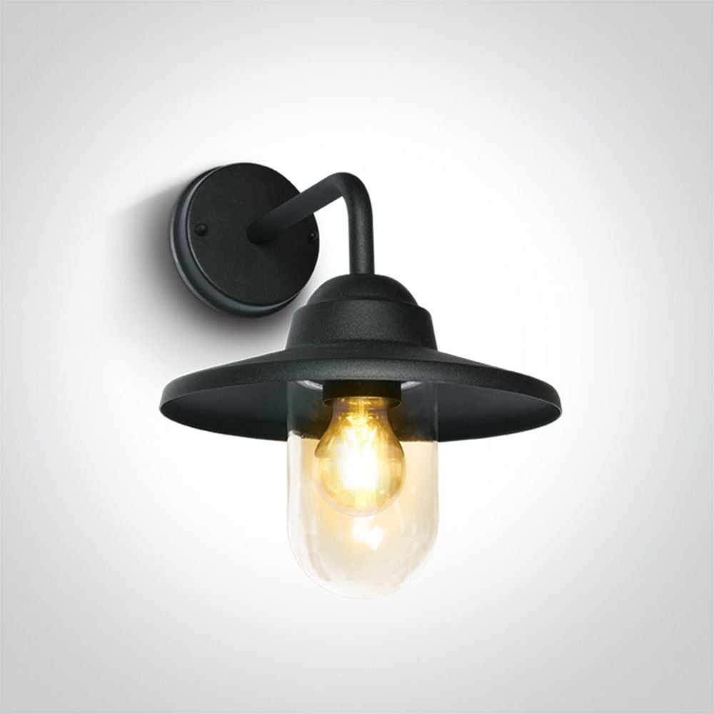 One Light vonkajšie nástenné svietidlo 1x40 W čierna 67408/B