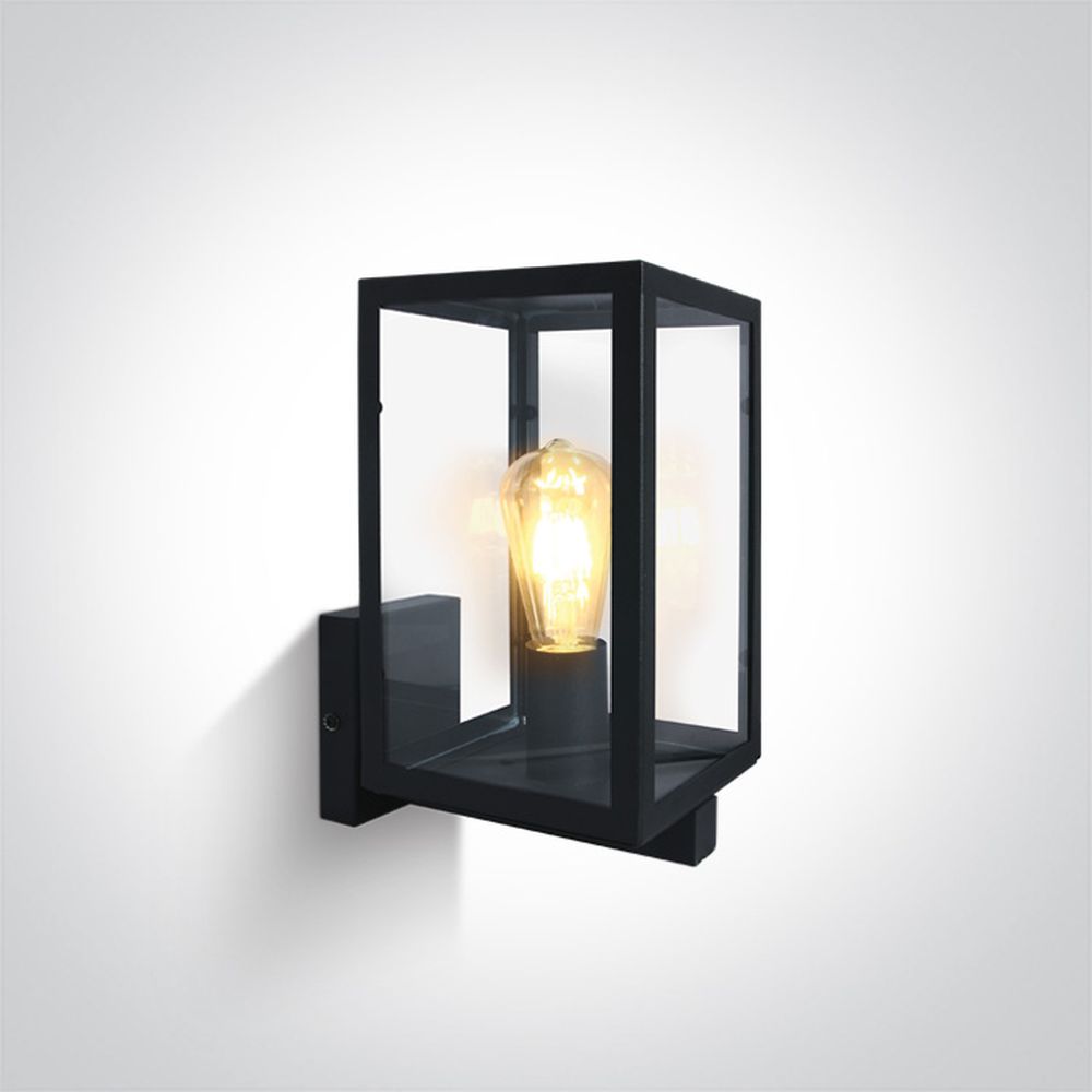 One Light vonkajšie nástenné svietidlo 1x40 W čierna 67406C/B