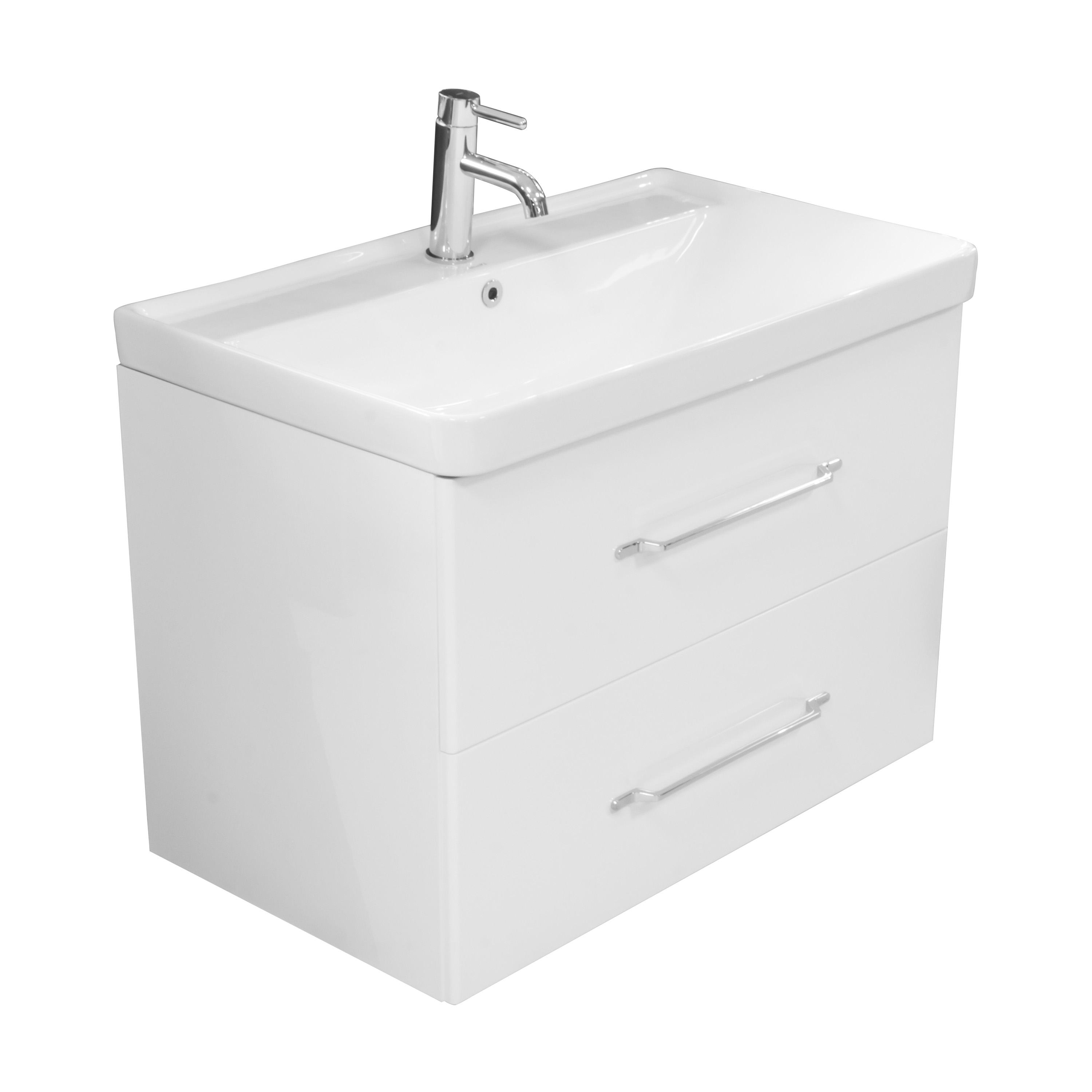 LaVita Nevada skrinka z kúpeľňovej súpravy 80x45.7x54.2 cm závesná kúpeľňová skrinka pod umývadlo biela 5900378309222