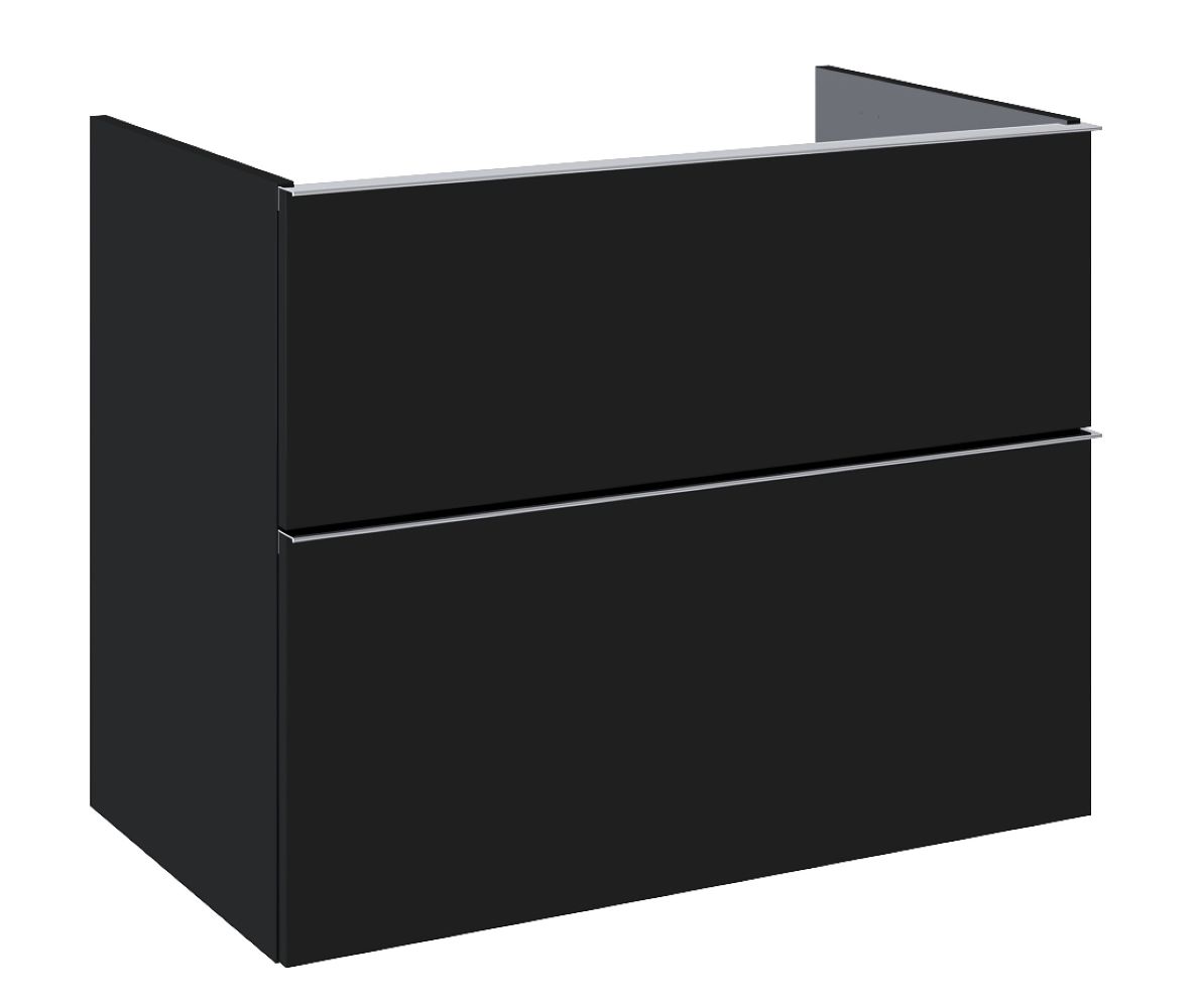 Elita Look skrinka 80x44.9x63.5 cm závesná kúpeľňová skrinka pod umývadlo čierna RE080801027160