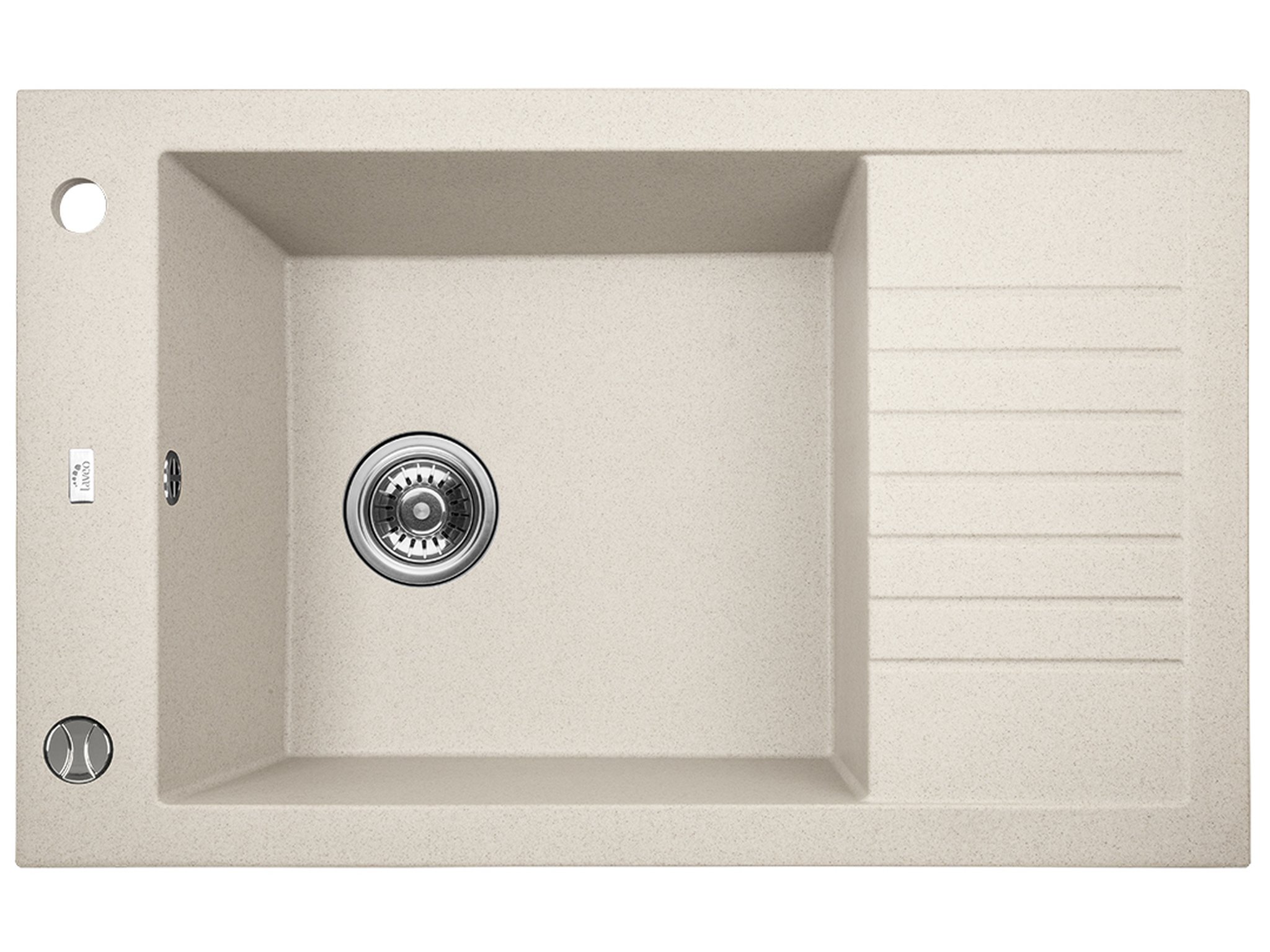 Laveo Pionier granitový drez 78x50 cm béžová SBR413T