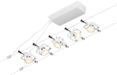 Paulmann Mac lankový systém 5x10 W biela-chróm 94432