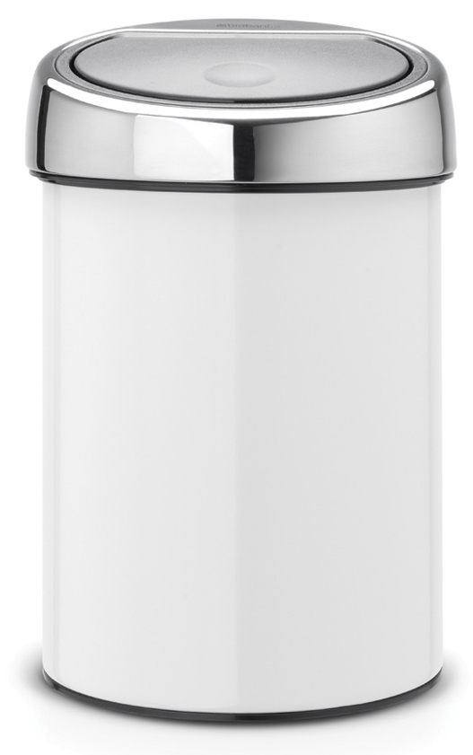 Brabantia Touch Bin odpadkový kôš 3 l chróm-biela 364488