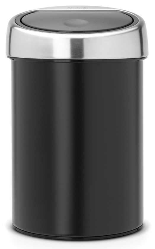 Brabantia Touch Bin odpadkový kôš 3 l chróm-čierna 364440