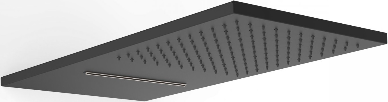 Tres Exclusive horná/hlavová sprcha 55x28 cm obdĺžnik čierna 29990301NM