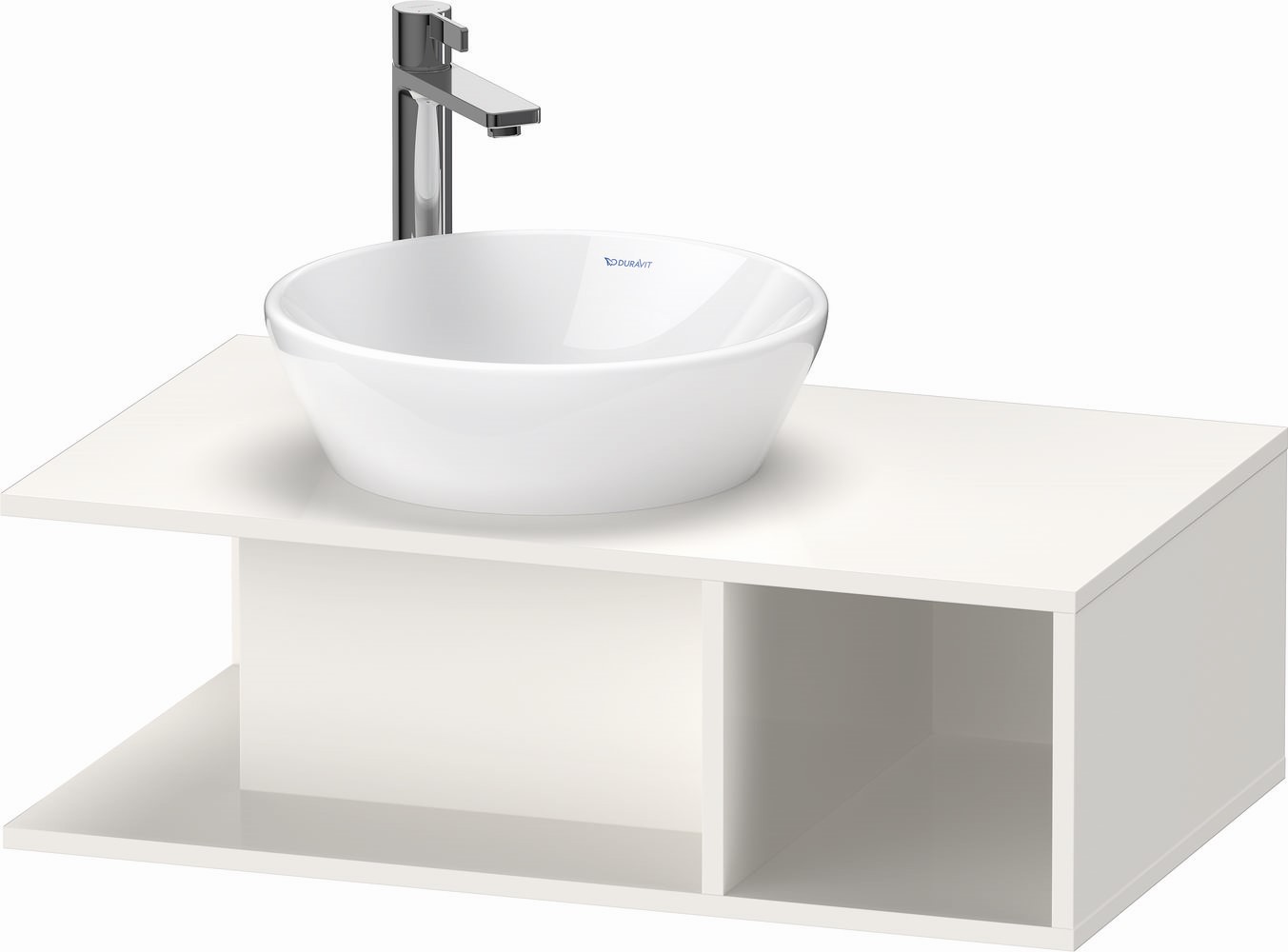 Duravit D-Neo skrinka 80x48x26 cm závesná kúpeľňová skrinka pod umývadlo biela DE491802222