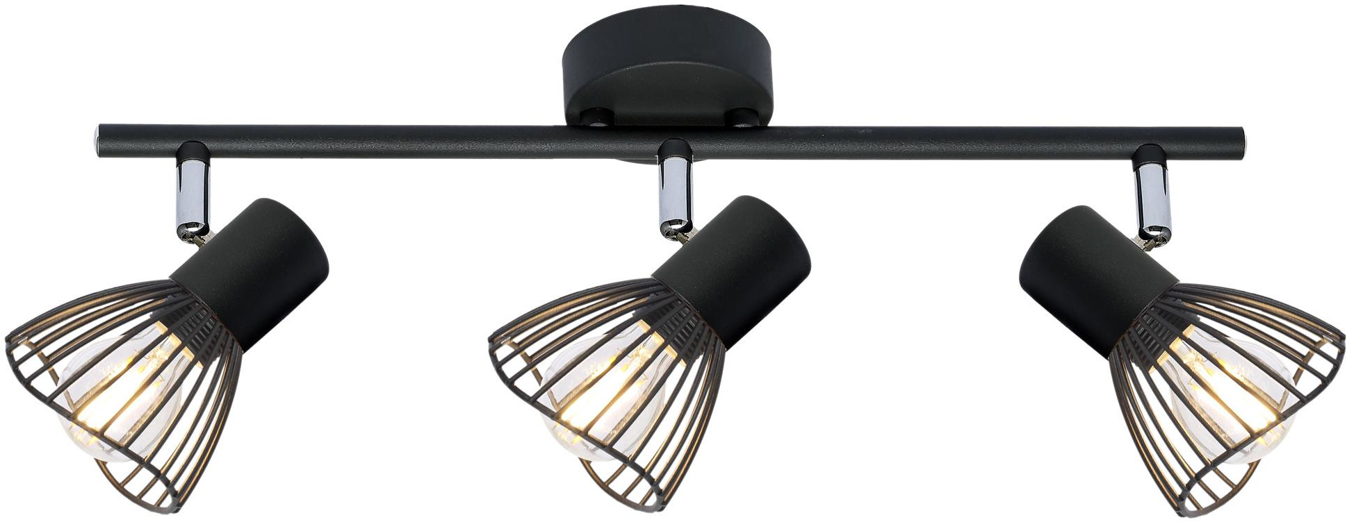 Candellux Fly stropné svietidlo 3x40 W čierna 93-61911