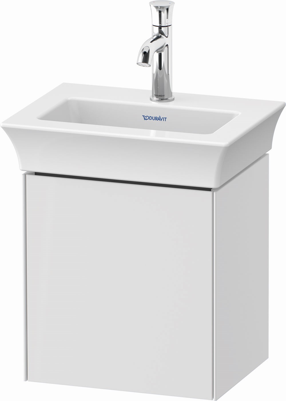 Duravit White Tulip skrinka 38.4x29.8x41 cm závesná kúpeľňová skrinka pod umývadlo biela WT4240L8585