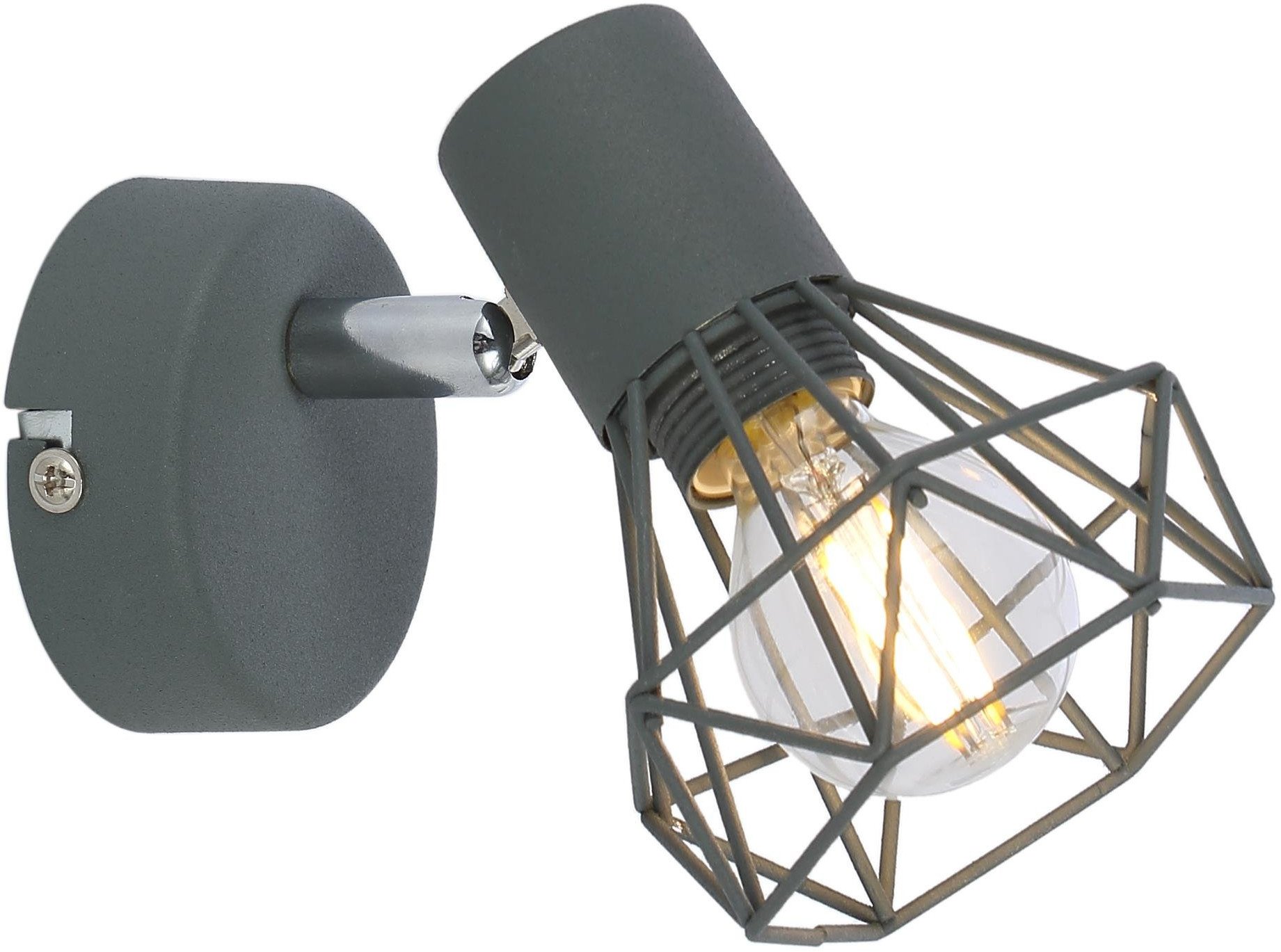 Candellux Verve nástenná lampa 1x40 W sivá 91-60969