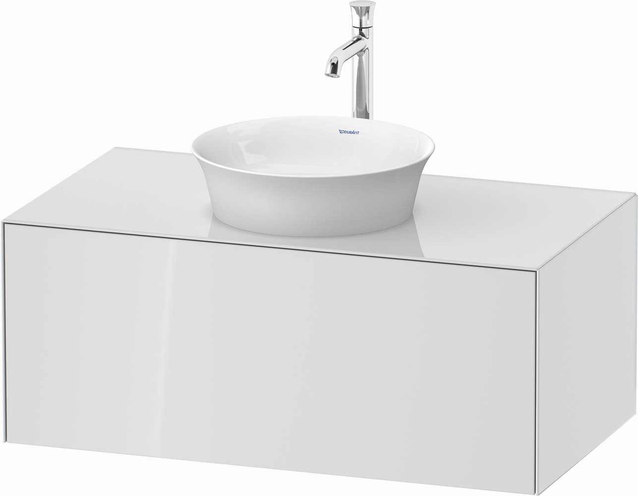 Duravit White Tulip skrinka 100x55x40.8 cm závesná kúpeľňová skrinka pod umývadlo biela WT497608585