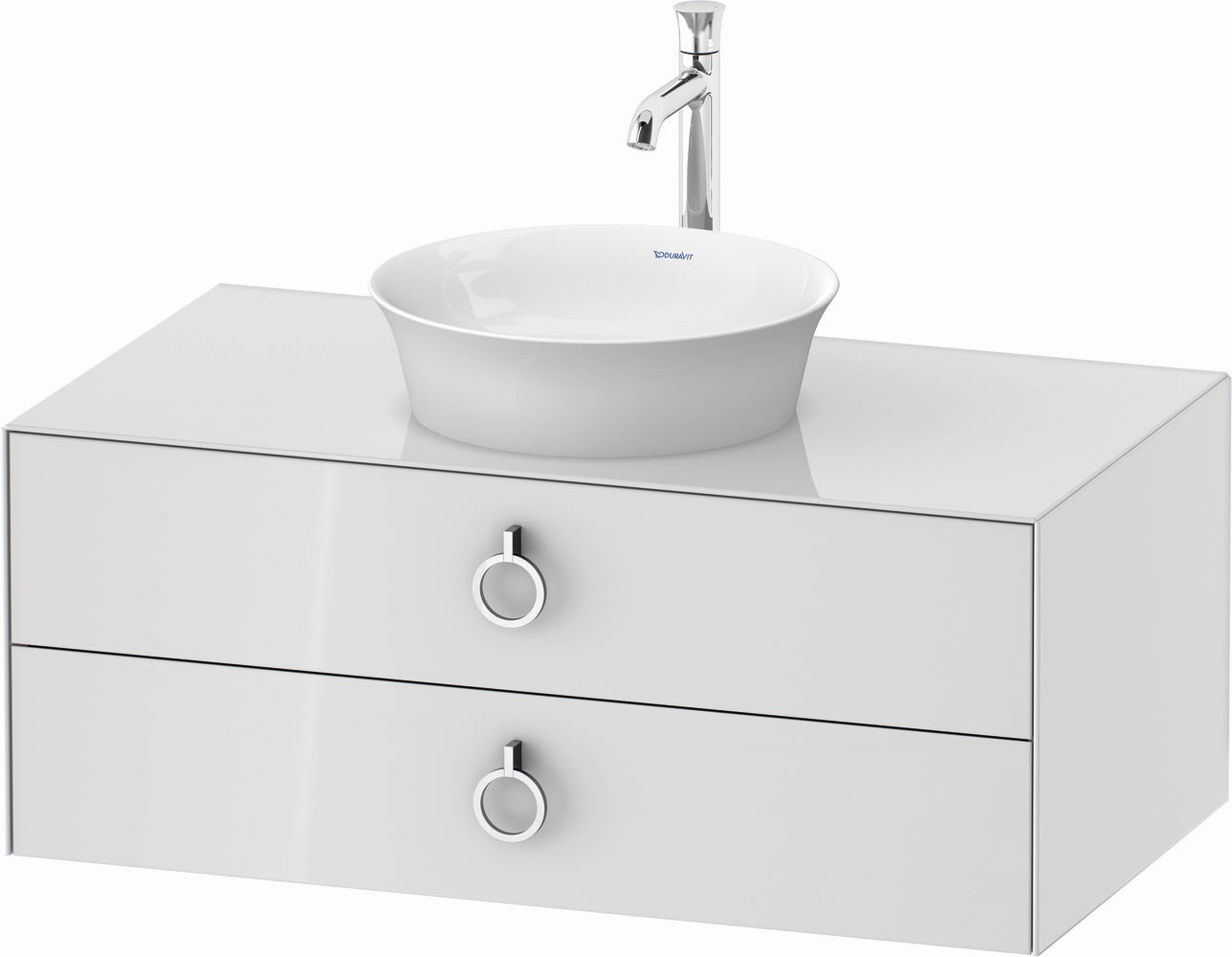 Duravit White Tulip skrinka 100x55x40.8 cm závesná kúpeľňová skrinka pod umývadlo biela WT499108585