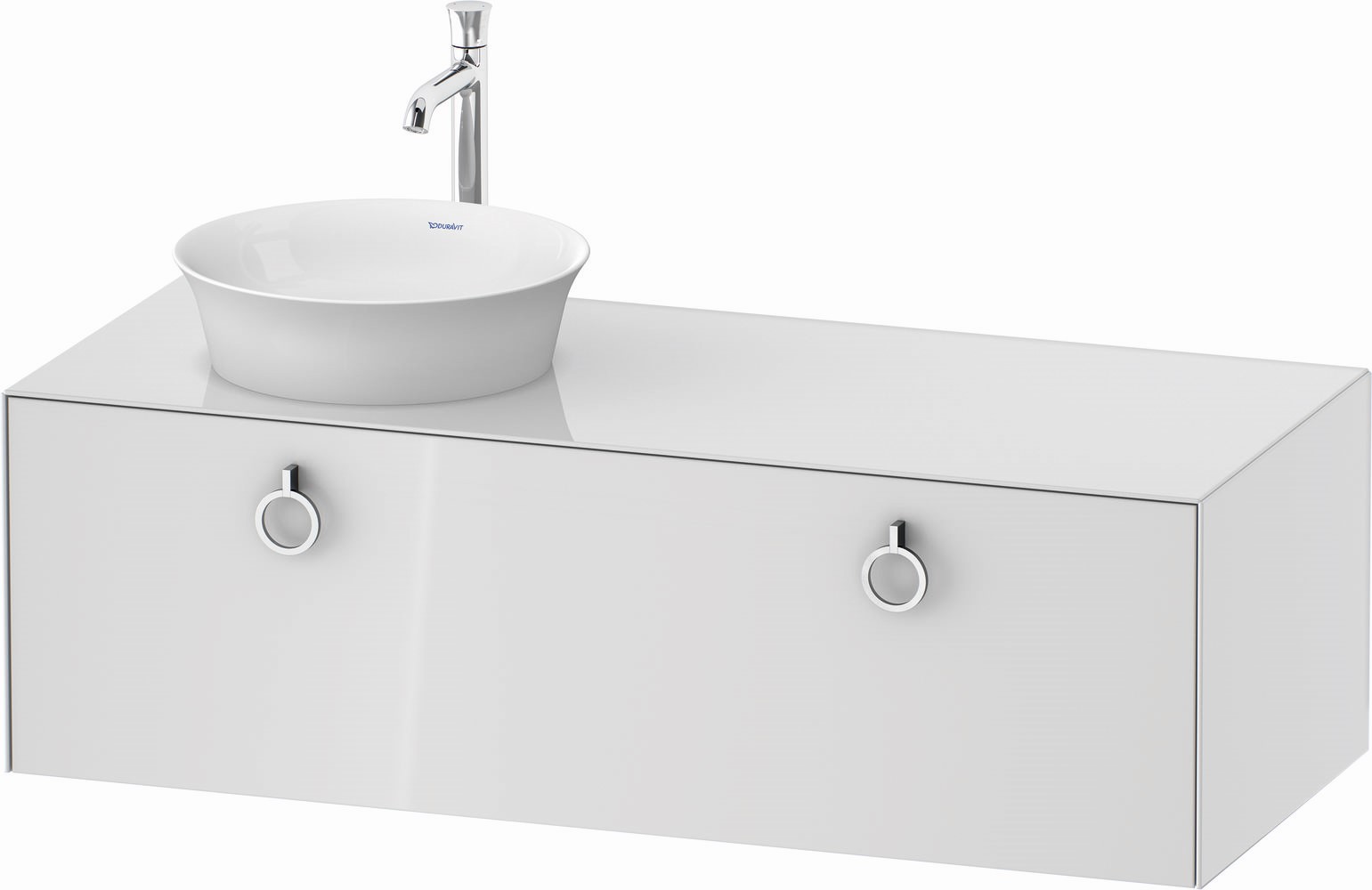 Duravit White Tulip skrinka 130x55x40.8 cm závesné pod umývadlo biela WT4982L8585