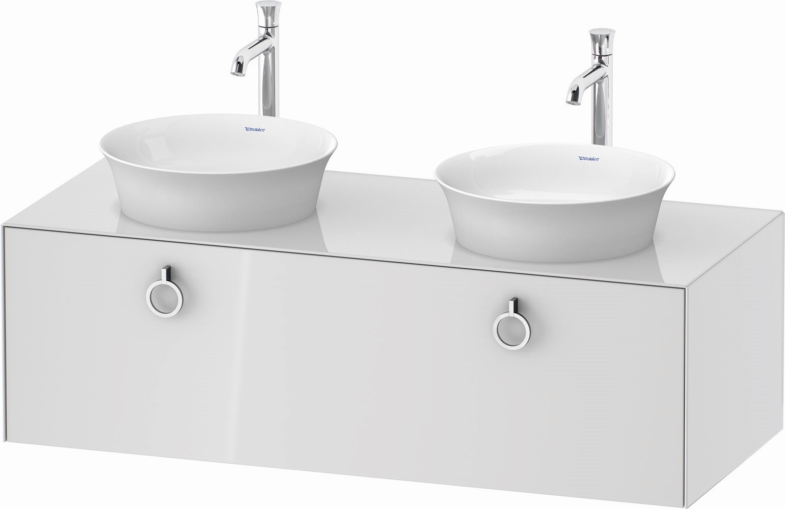 Duravit White Tulip skrinka 130x55x40.8 cm závesné pod umývadlo biela WT4983B8585