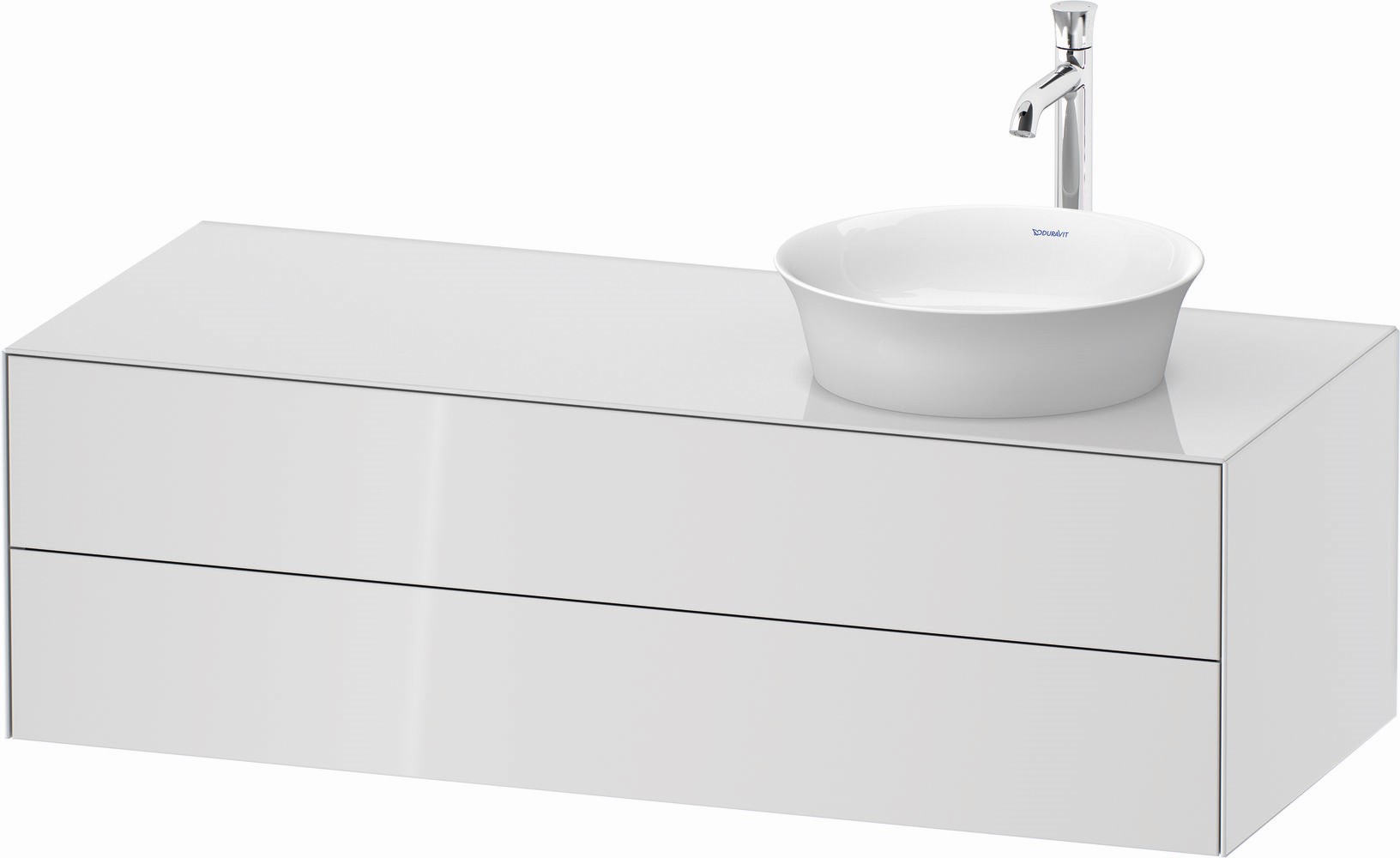 Duravit White Tulip skrinka 130x55x40.8 cm závesné pod umývadlo biela WT4987R8585