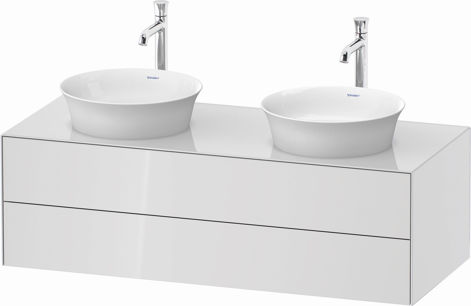 Duravit White Tulip skrinka 130x55x40.8 cm závesné pod umývadlo biela WT4988B8585