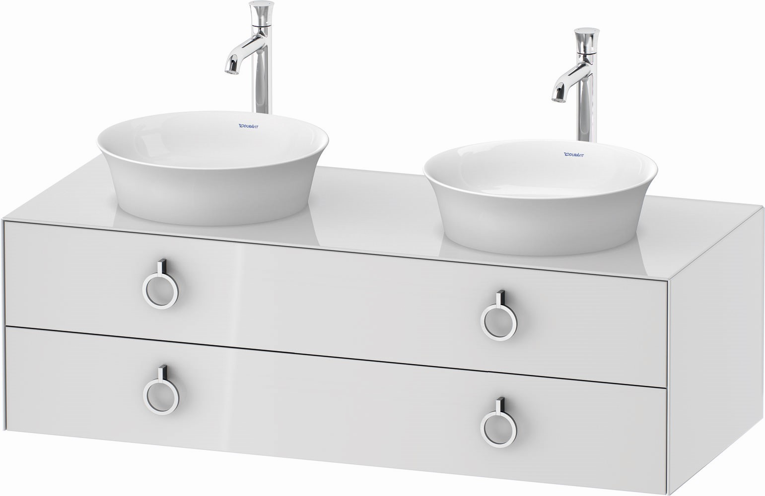 Duravit White Tulip skrinka 130x55x40.8 cm závesné pod umývadlo biela WT4993B8585