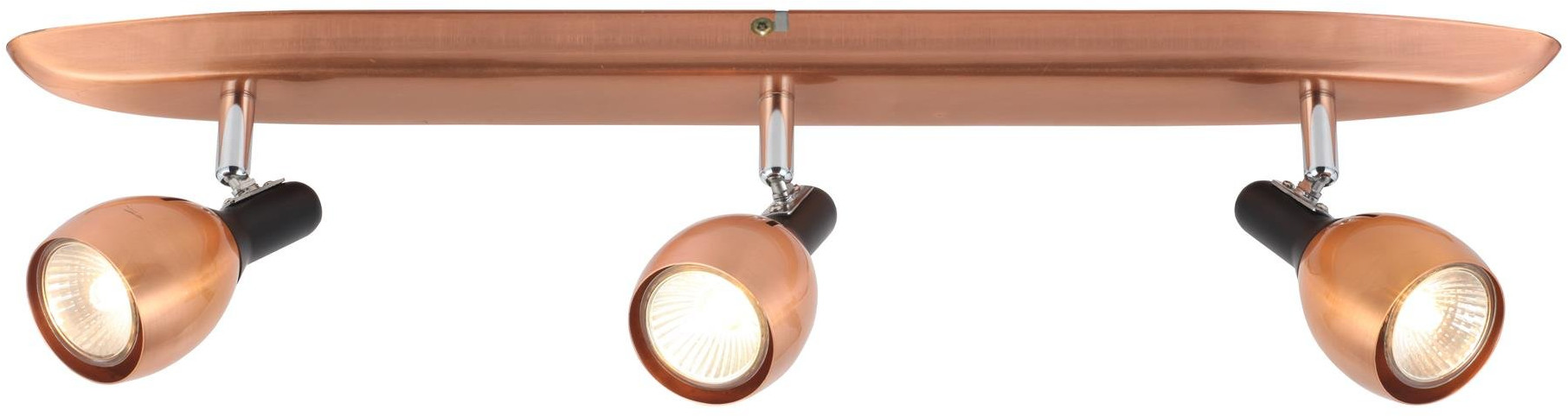 Candellux Cross stropné svietidlo 3x50 W medená 93-32782