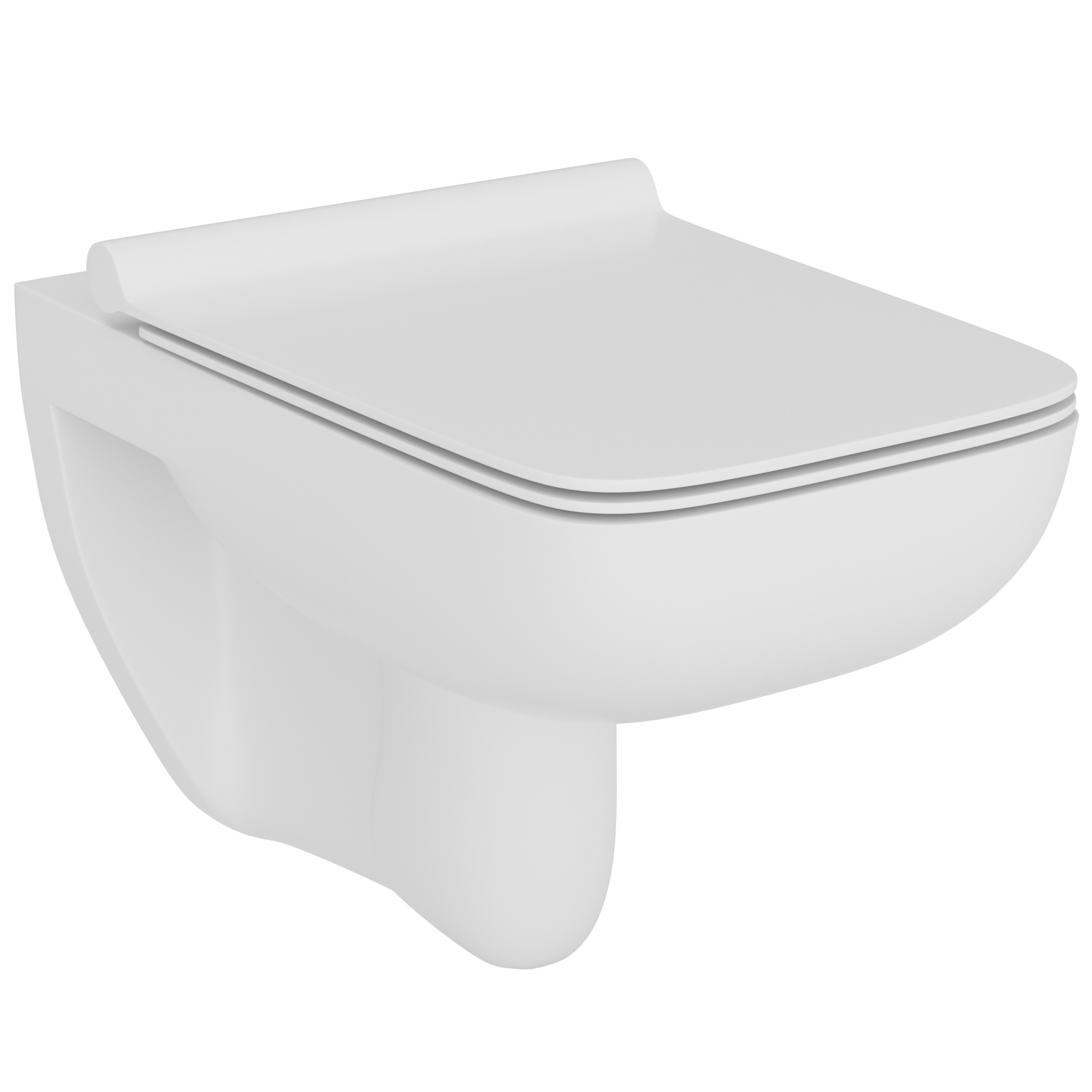 LaVita Capri wc misa s pomaly sa sklápajúcim sedadlom závesné bez oplachovacieho kruhu biela lesklá 5900378310587