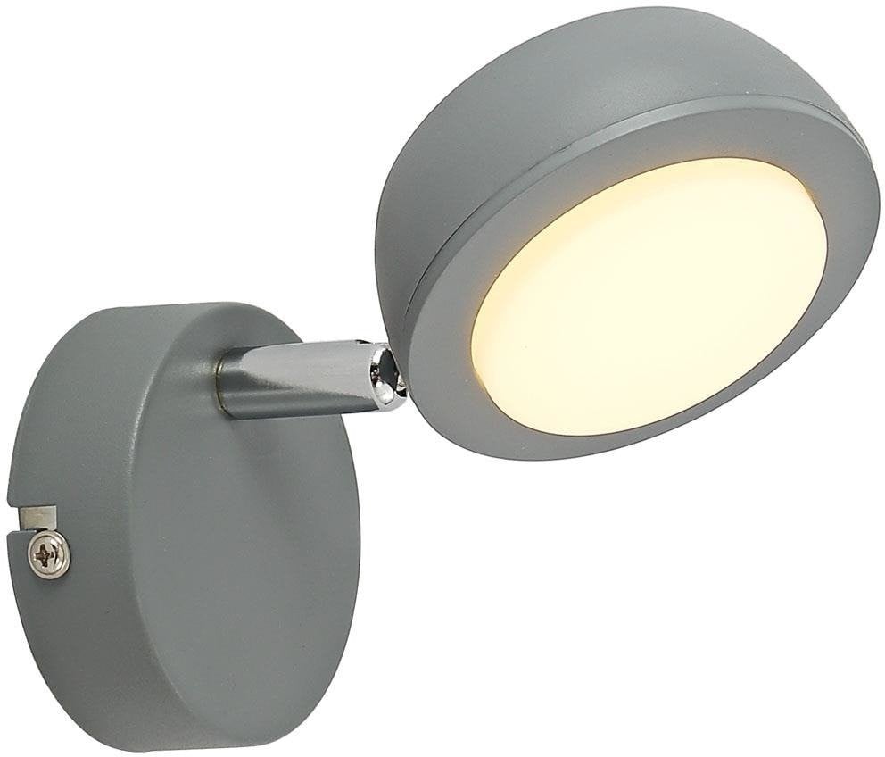 Candellux Mild nástenná lampa 1x6 W sivá 91-66534