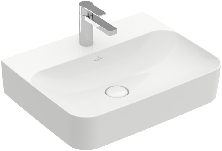 Villeroy & Boch Finion umývadlo 60x47 cm obdĺžnik klasické umývadlo-umývadlo na nábytok biela 41686CR1