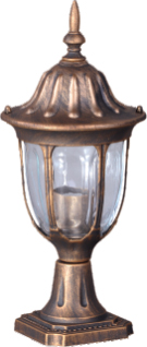 Kaja Vasco vonkajšia stojaca lampa 1x60 W čierna-zlatá K-5007S2/NCZARNY/ZŁOTY