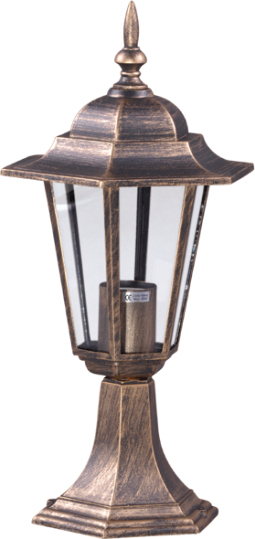 Kaja Standard vonkajšia stojaca lampa 1x60 W čierna-zlatá K-5009SCZARNY/ZŁOTY