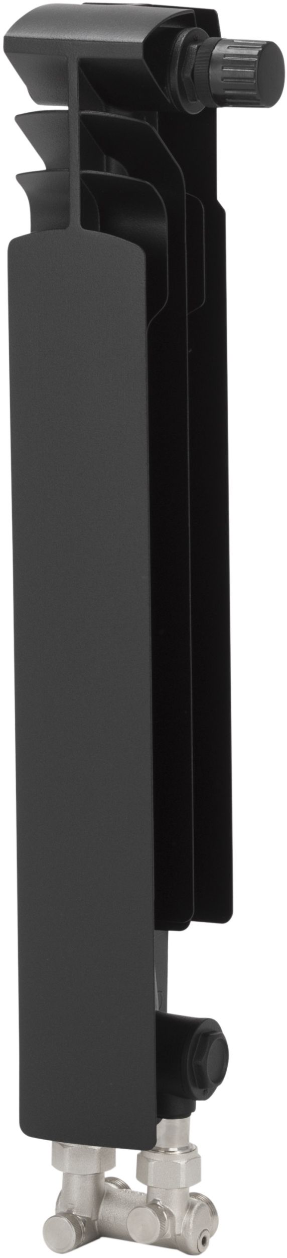 KFA Armatura G500F ohrievač do miestnosti 57.2x8.2 cm podłączenie dolné čierna 878-151-81