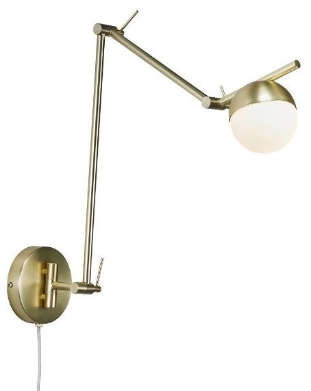 Nordlux Contina nástenná lampa 1x5 W zlatá 2010971035