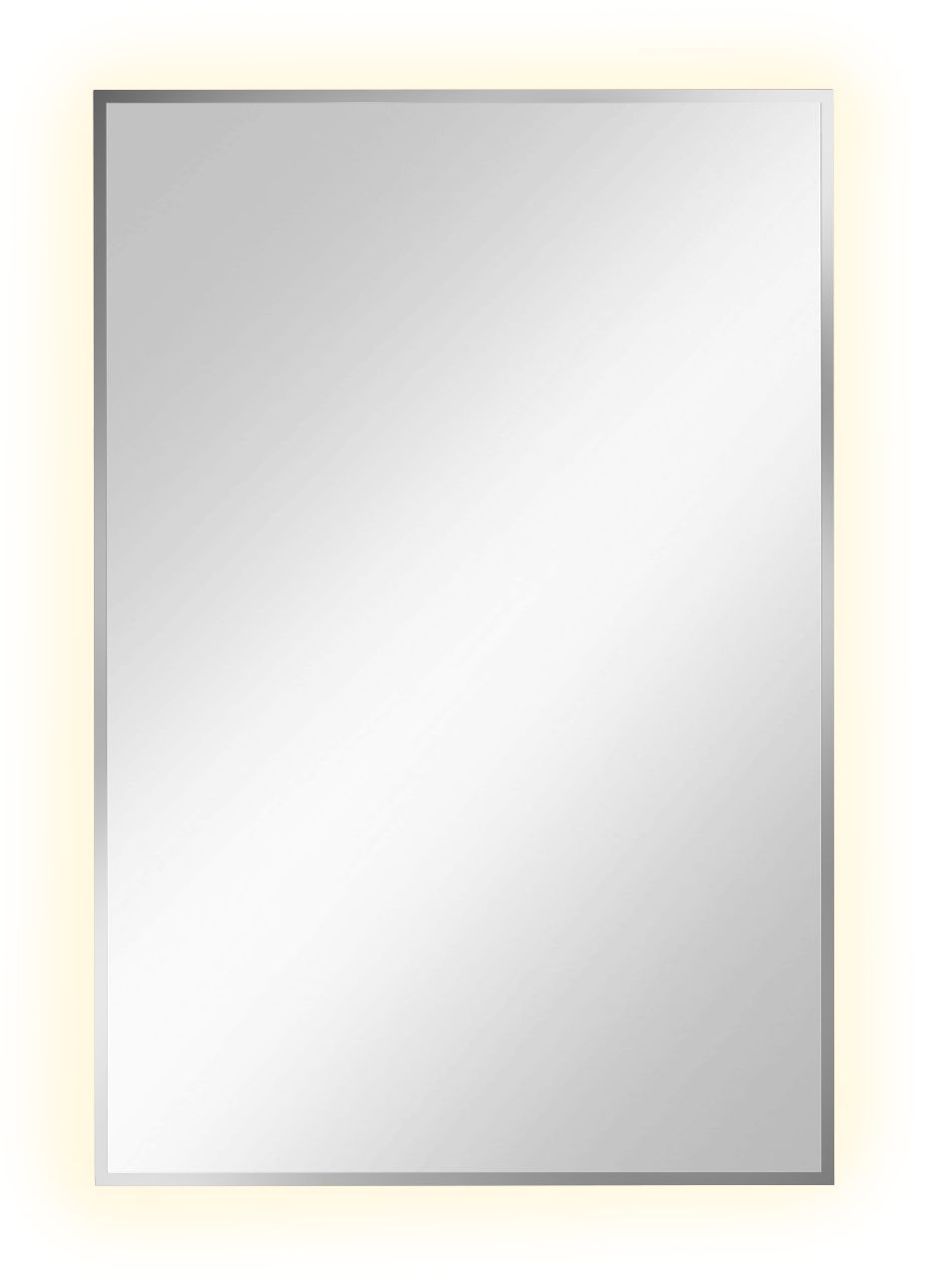 Baltica Design Tiny Border Straight zrkadlo 60x90 cm odĺžnikový s osvetlením strieborná 5904107904672