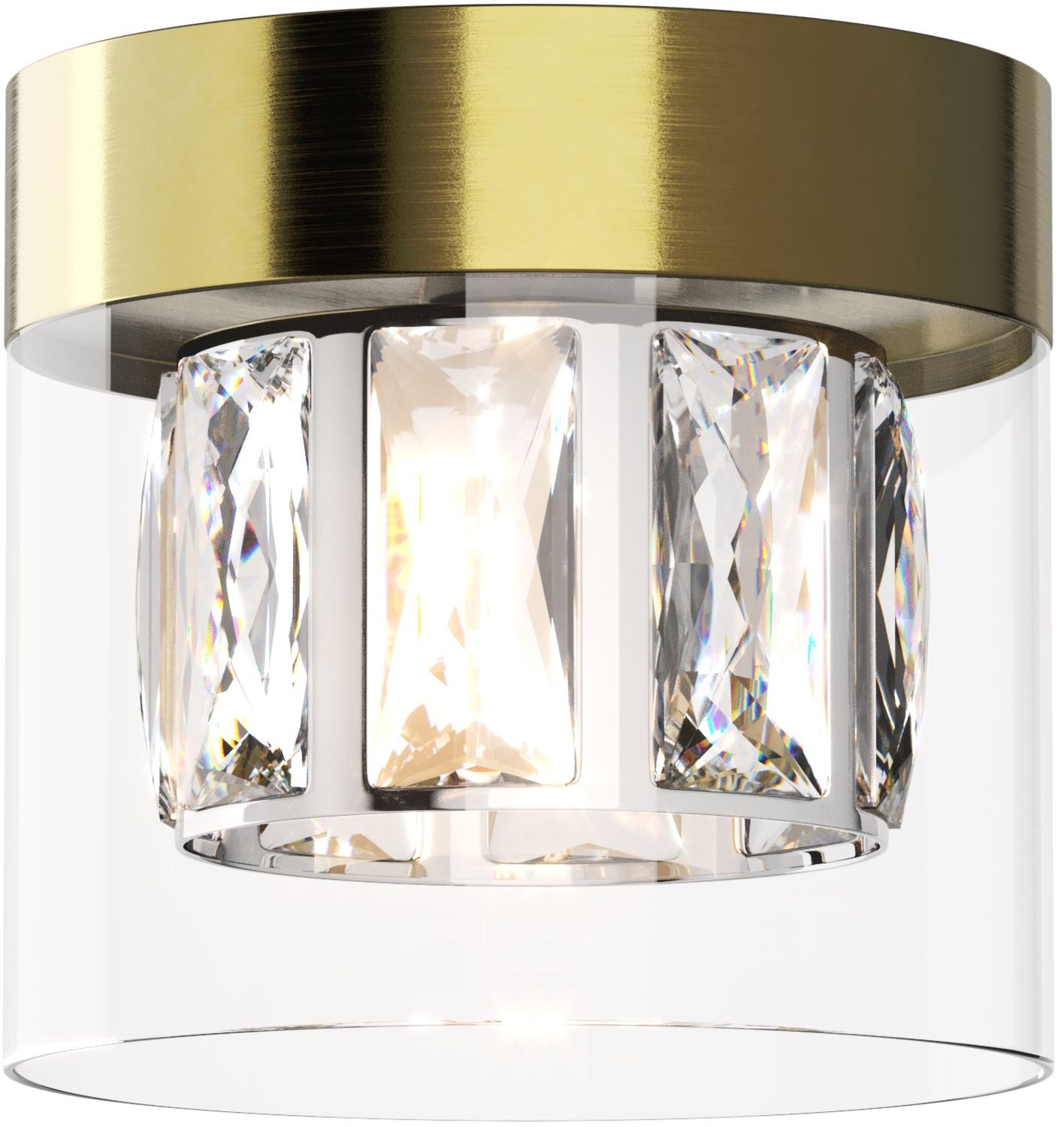 Zuma Line Gem stropné svietidlo 1x28 W priehľadná-hnedá C0389-01A-0FD2