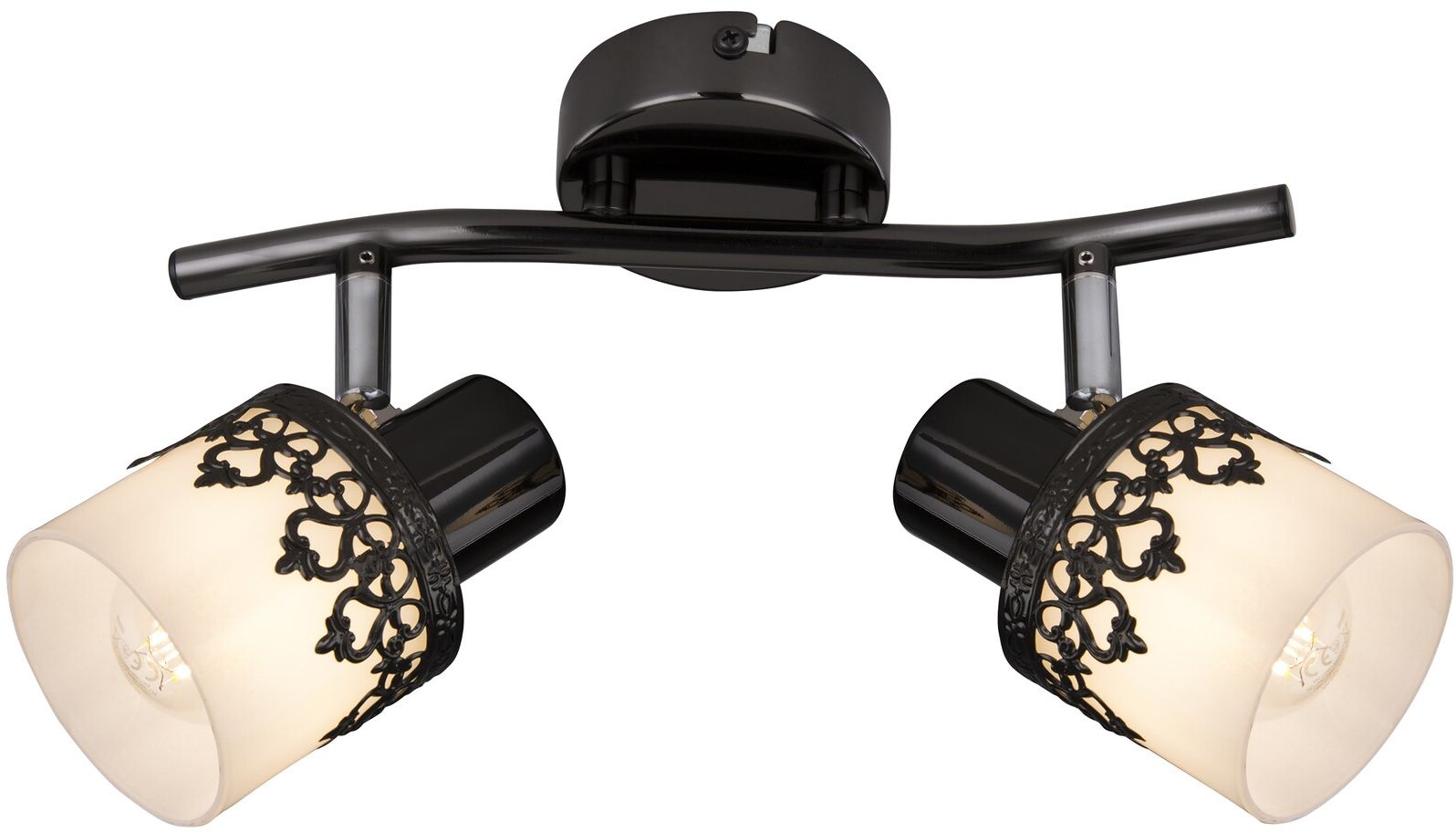 Rabalux Lacey stropné svietidlo 2x40 W biela-čierna 5342