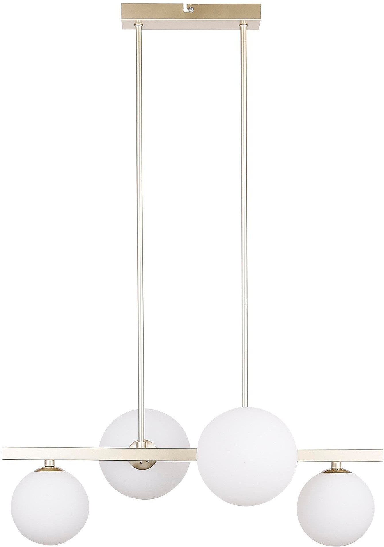 Candellux Kama stropné svietidlo 4x28 W biela-mosadzná 34-73426