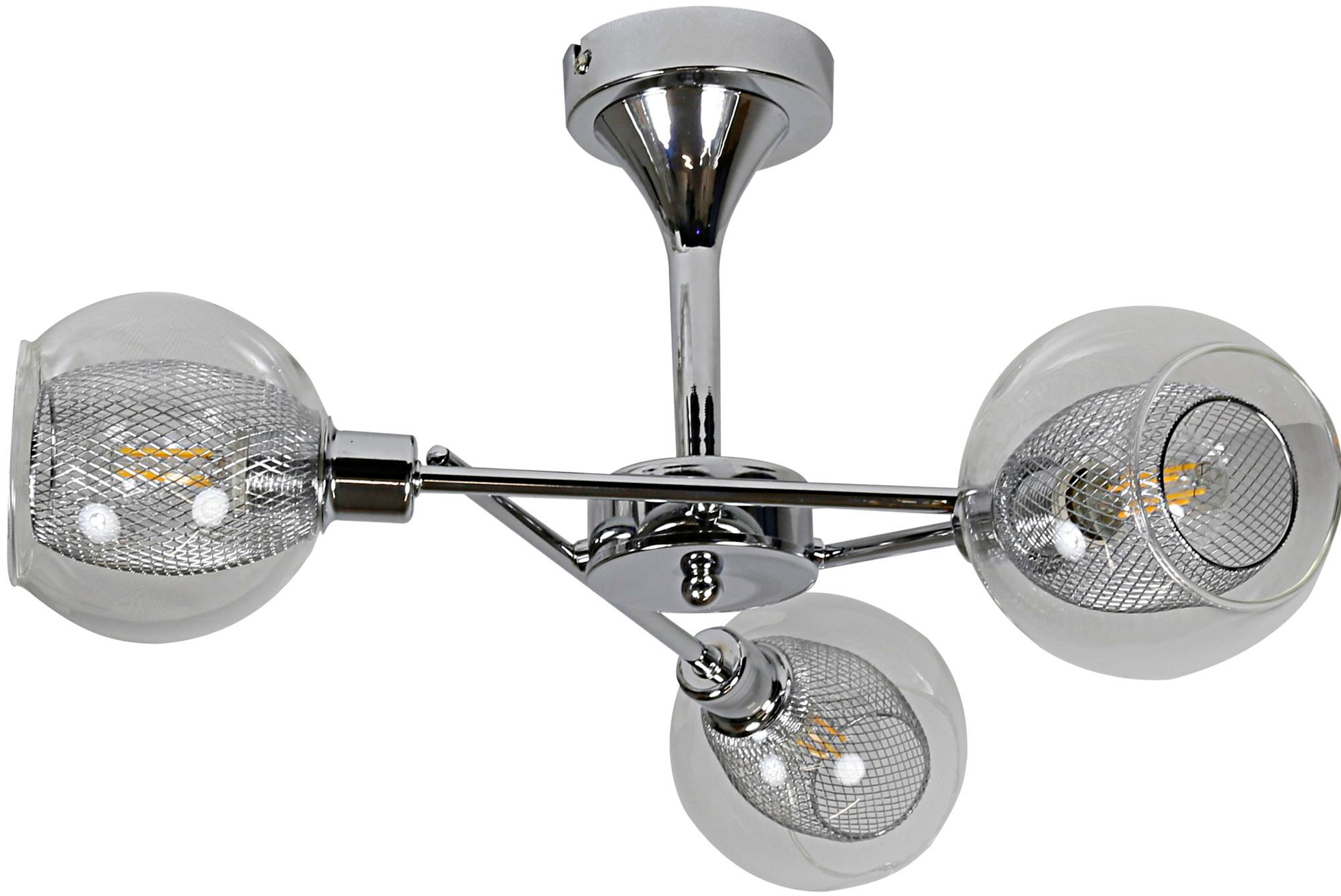 Candellux Ozzo stropné svietidlo 3x40 W chrómová 33-72214