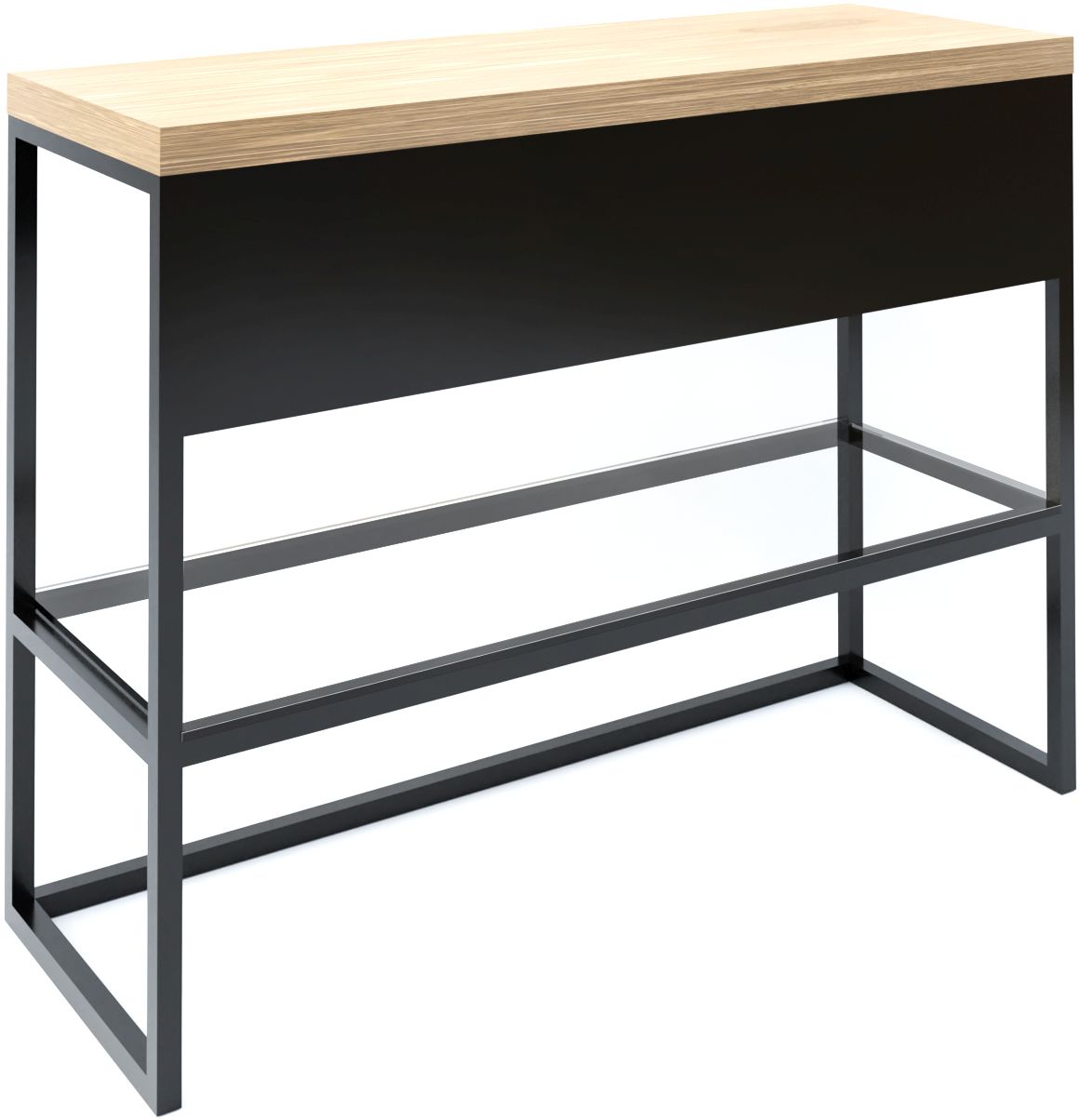 Baltica Design Trine konzola 100x40x75 cm čierna-dub 5904107906331